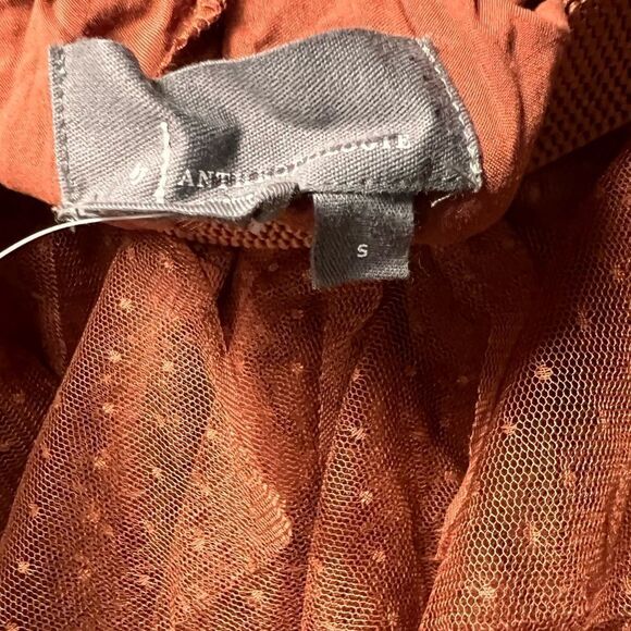 Anthropologie Cheri Tulle MIDI Skirt- Terracotta NWOT - Picture 3 of 3